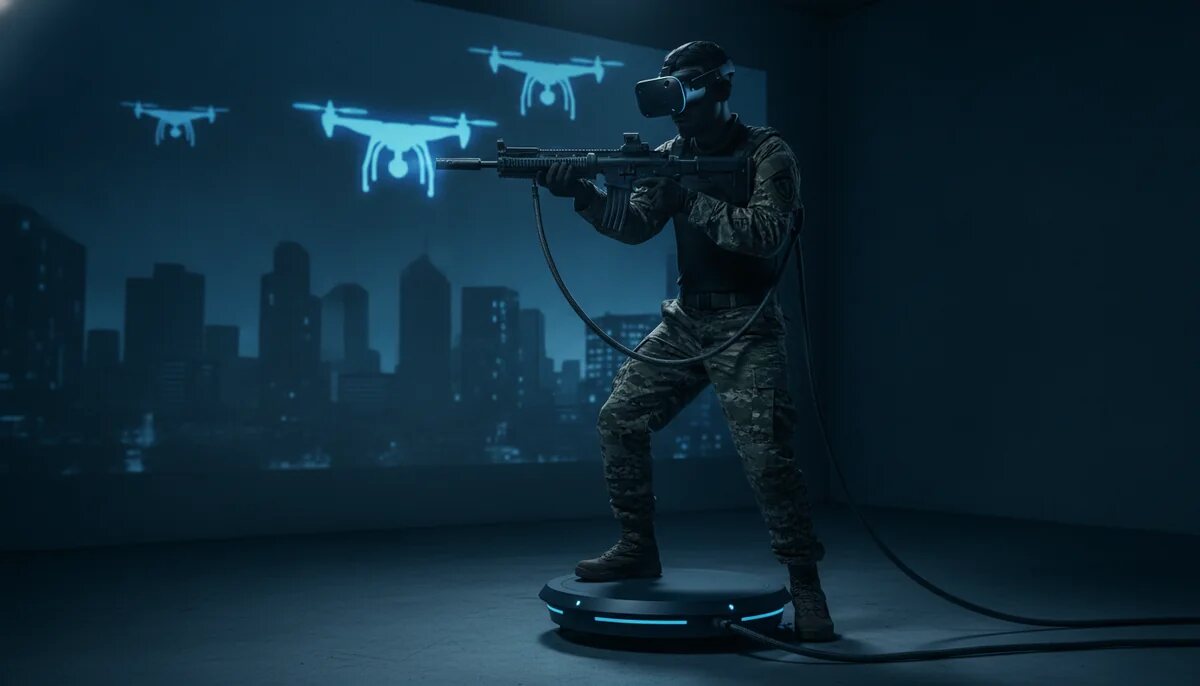 Platforma Virtuix Omni One wspiera szkolenie antydronowe dla Korpusu Piechoty Morskiej USA