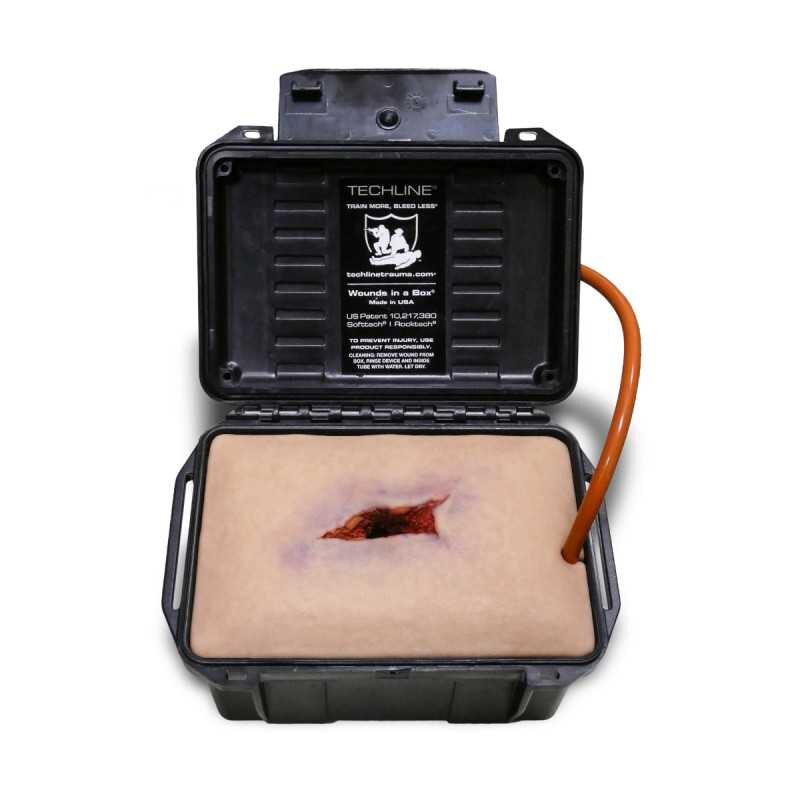 Trenażer Shrapnel Wound in a Box® do nauki tamowania krwotoków