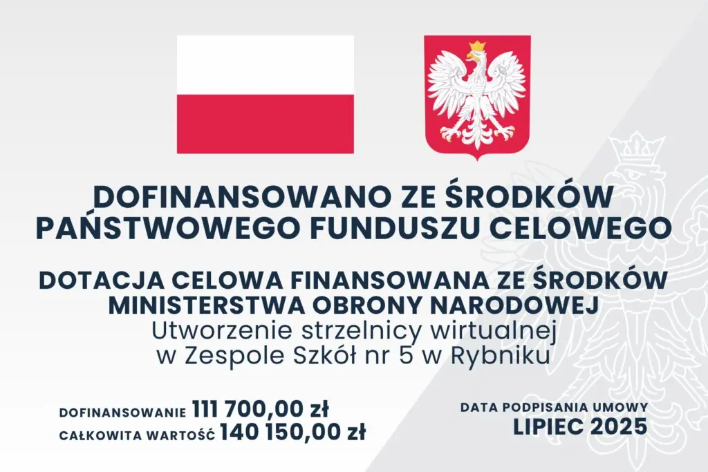 Wirtualna strzelnica „Pojedynek” w Zespole Szkół nr 5 w Rybniku