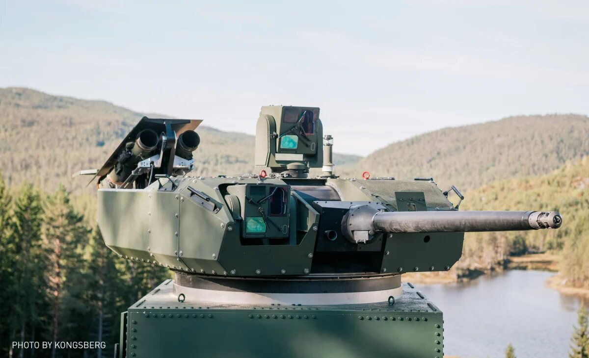Symulacja integracji podwójnej wyrzutni Javelin z wieżą Kongsberg