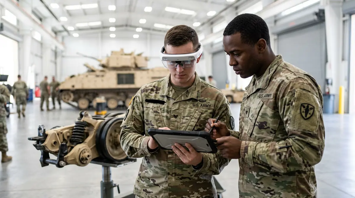US Army: EMMA i ARMS skracają czas napraw sprzętu wojskowego dzięki AR
